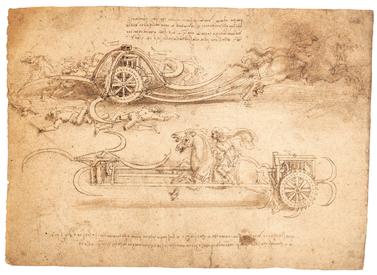 两种不同的战车在战场上的情况