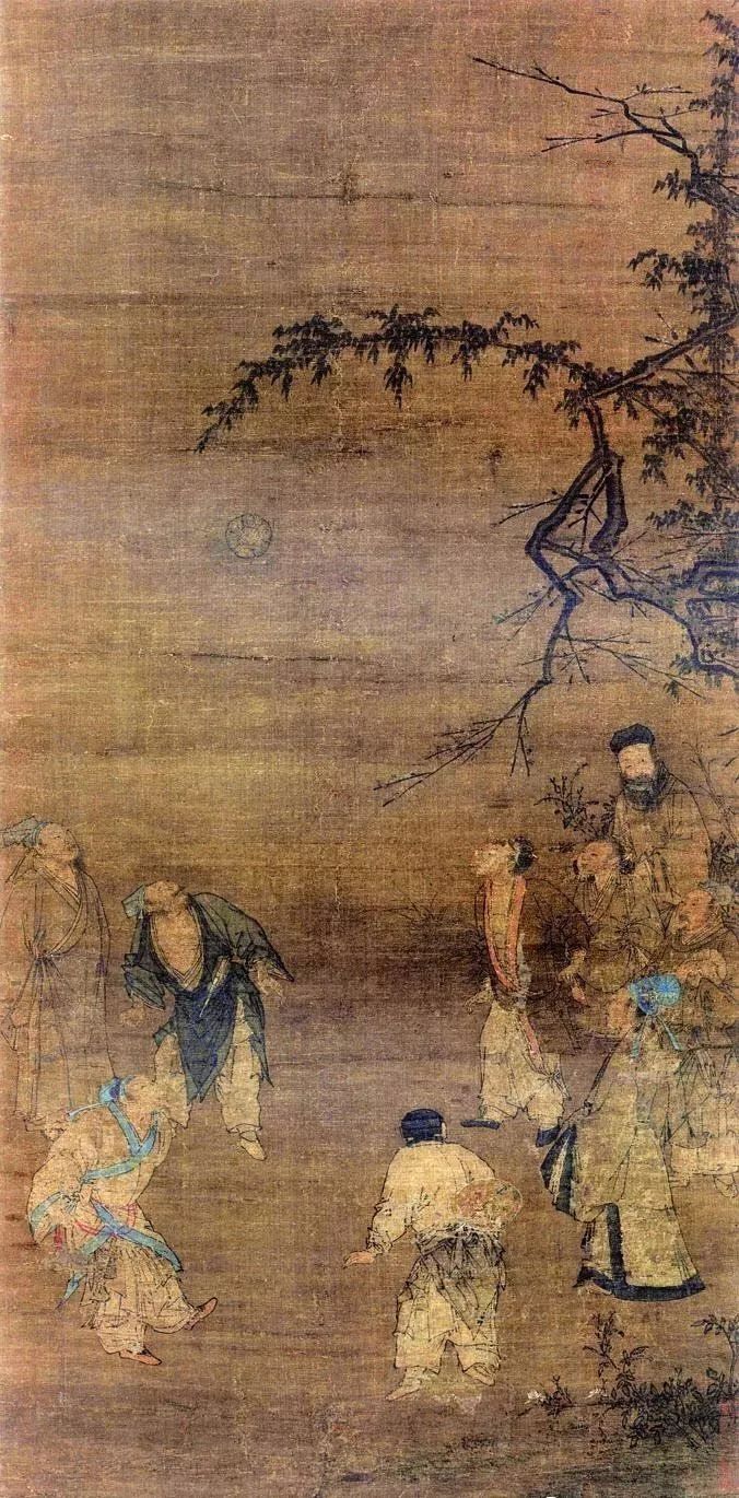 宋代 马远 《蹴鞠图》