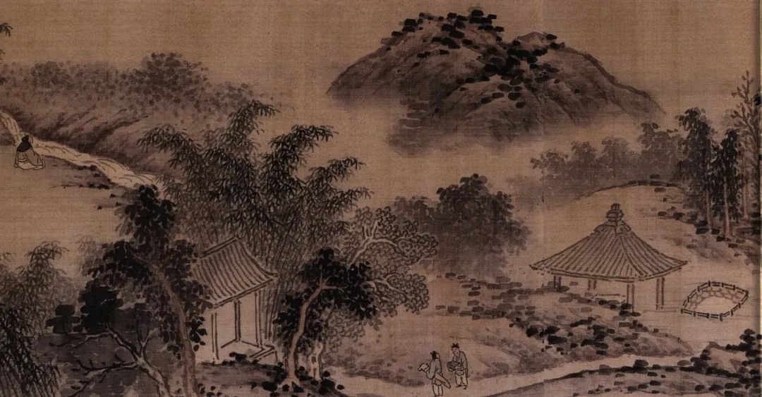明 沈周《碧山吟社图》局部,首都博物馆藏