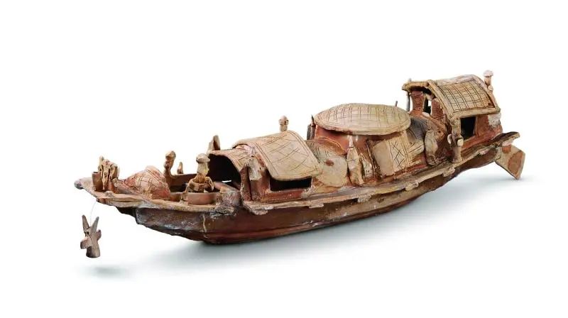 陶船 东汉（公元25 年—220 年） 1954 年广东广州先烈路出土  中国国家博物馆藏