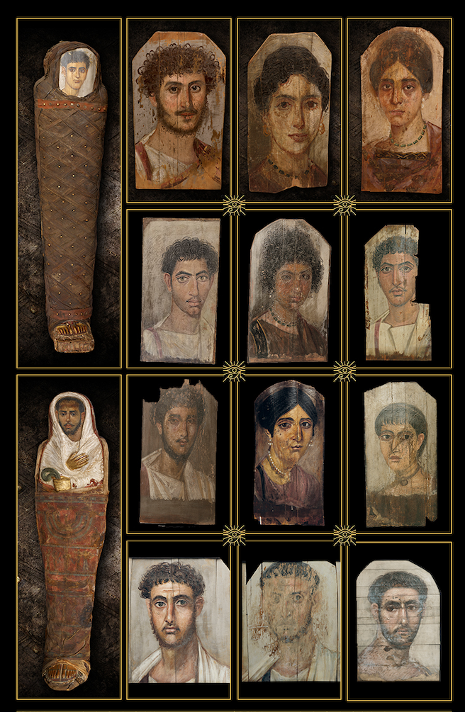 13件木乃伊肖像，现存最早的肖像画之一