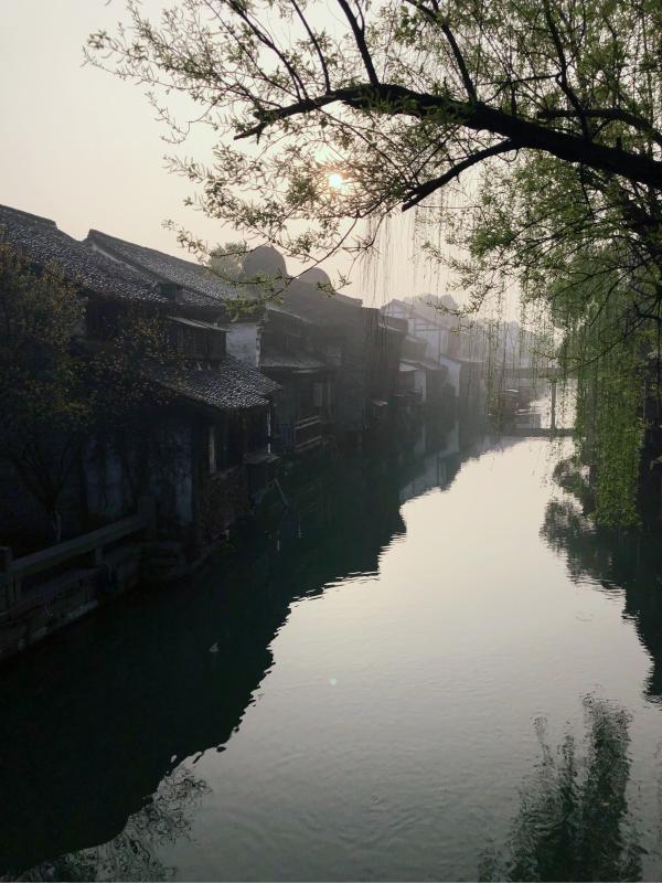 晨光中的乌镇