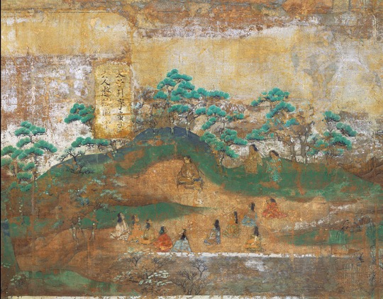 日本国宝,秦致贞,《圣德太子绘传》 平安时代,1069年,东京国立博物馆藏(法隆寺捐献宝物),奈良国立博物馆展出