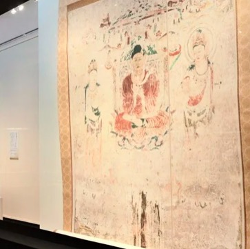 金堂壁画第六号壁阿弥陀如来说法图(摹本)，1940—1951，奈良·法隆寺
