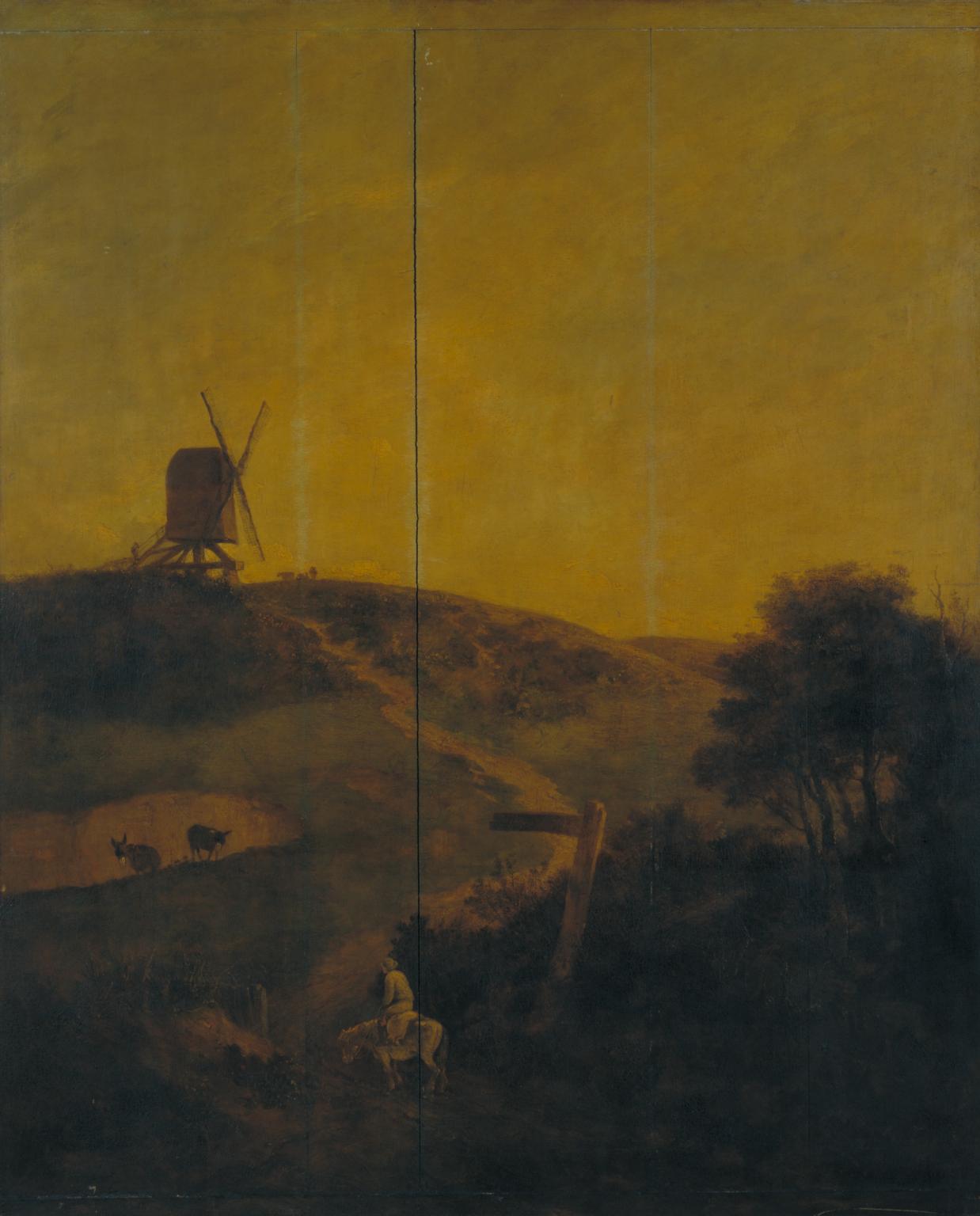 约翰·克罗姆，《诺里奇附近的风车》，约1816，泰特收藏