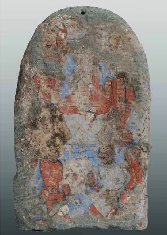 “燃灯佛授记”浮雕背面彩绘   资料图