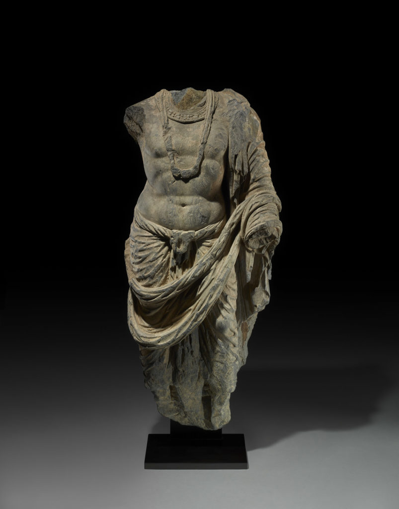 犍陀罗风格菩萨雕像