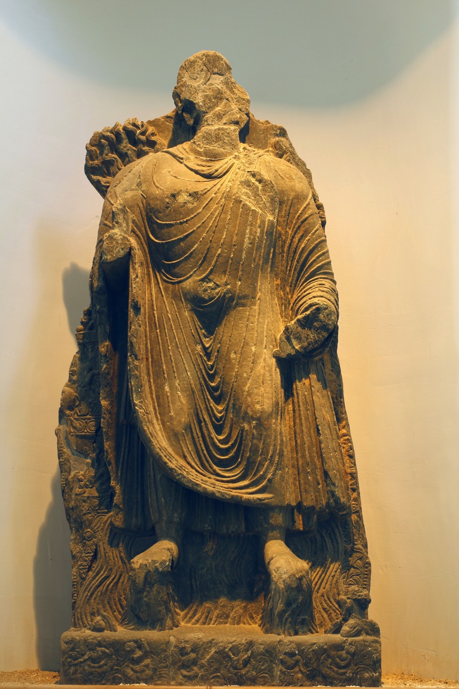 喀布尔阿富汗国立博物馆藏,犍陀罗时期迦毕式风格石造像。