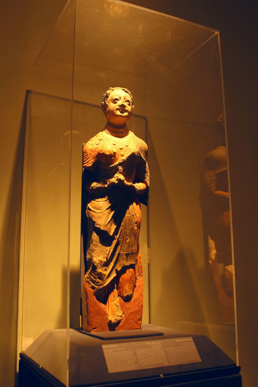 喀布尔阿富汗国立博物馆藏,艾娜克出土的犍陀罗时期灰泥造像。