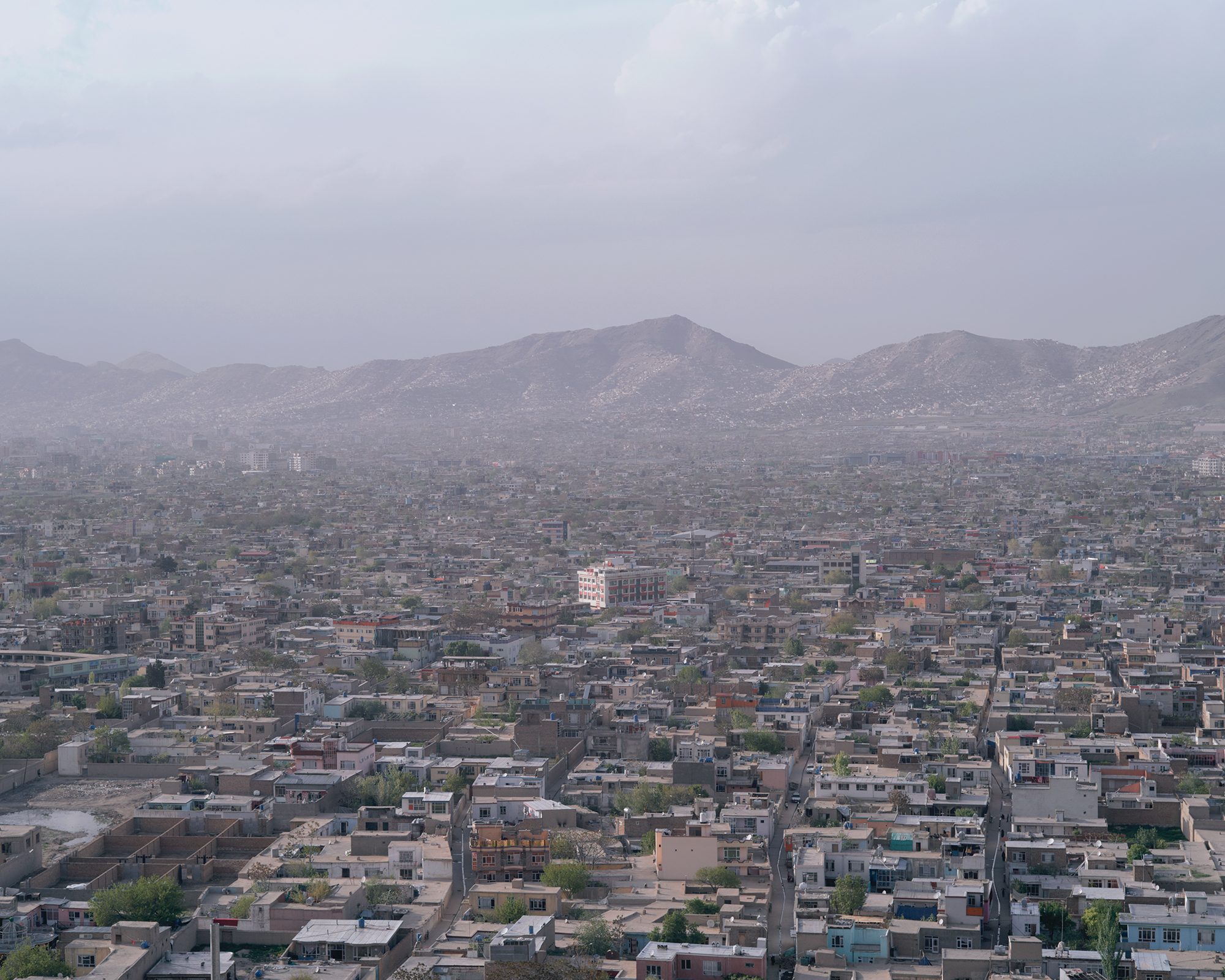 2019年，俯瞰喀布尔。