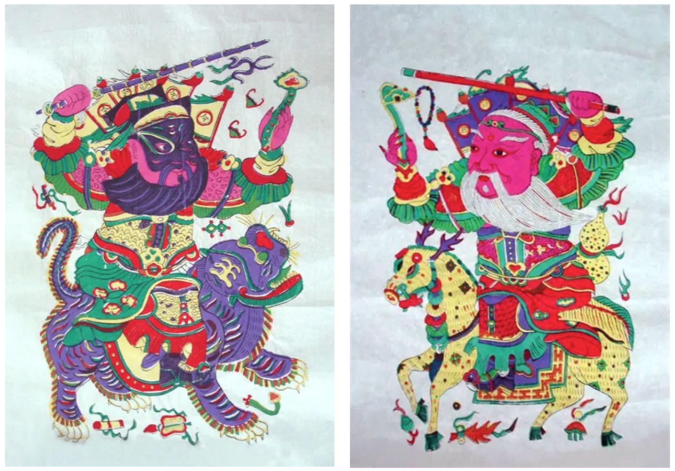 桃花坞木版年画 门神 (图片来自网络)