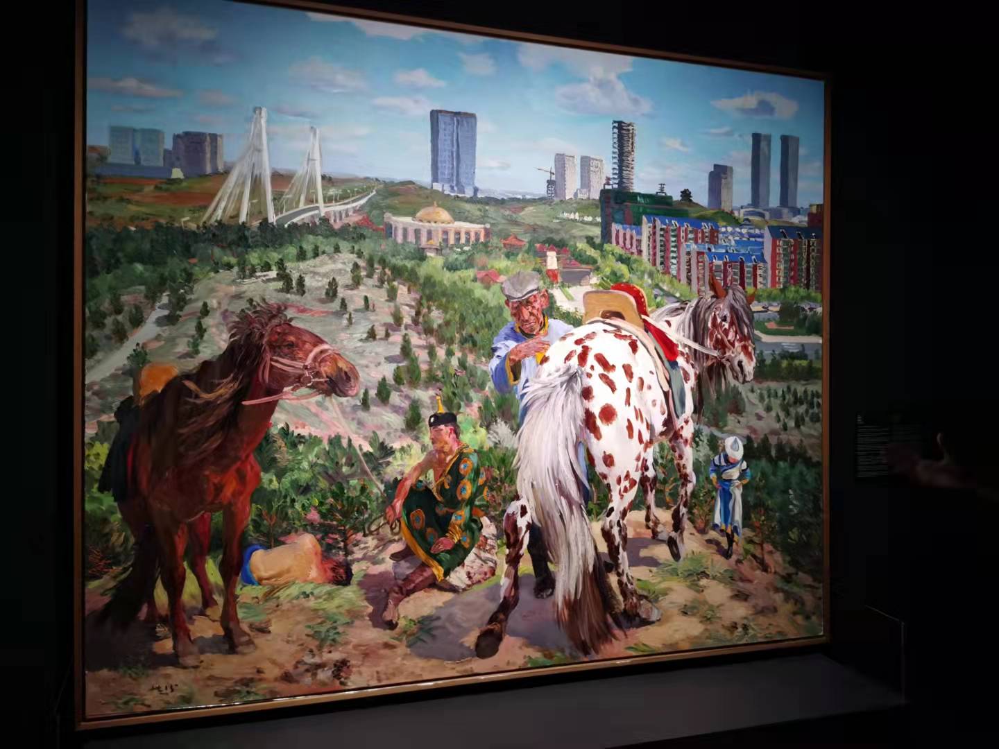 刘小东《空城计2》2015 布面油画 250x300 cm 作品由艺术家提供