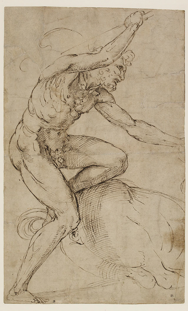 拉斐尔·圣齐奥，简称拉斐尔（1483—1520）的画作《赫拉克勒斯与半人马》