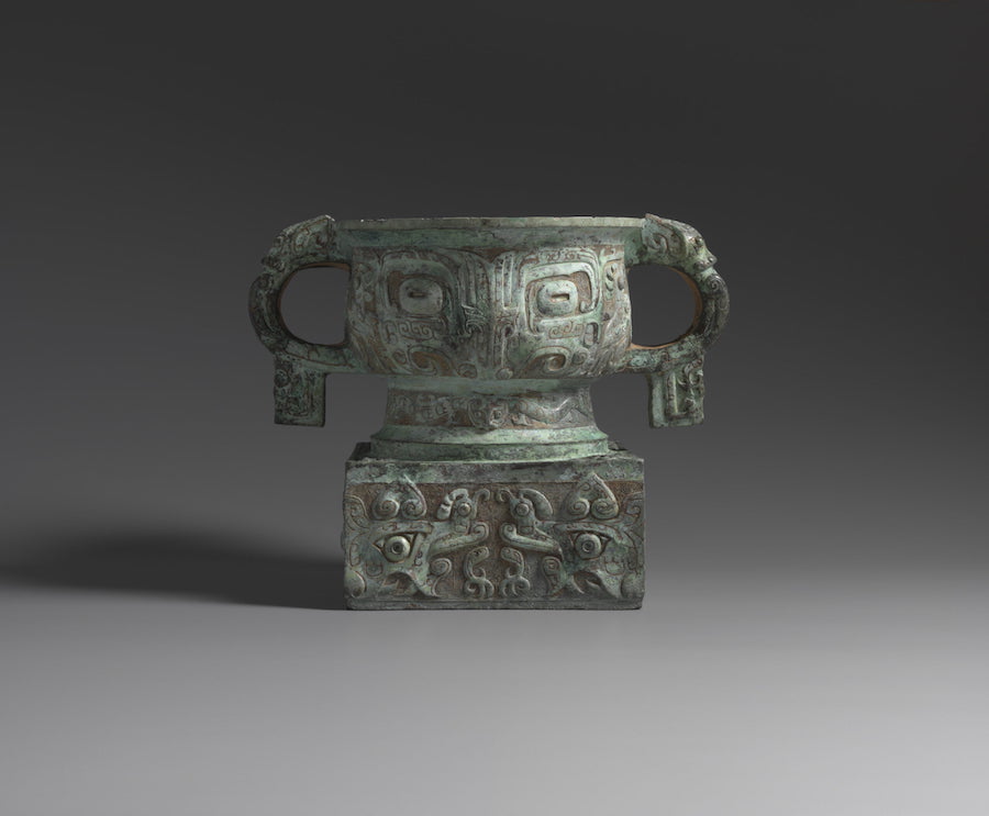 西周早期青铜簋 图源:伦敦大学文莱美术馆