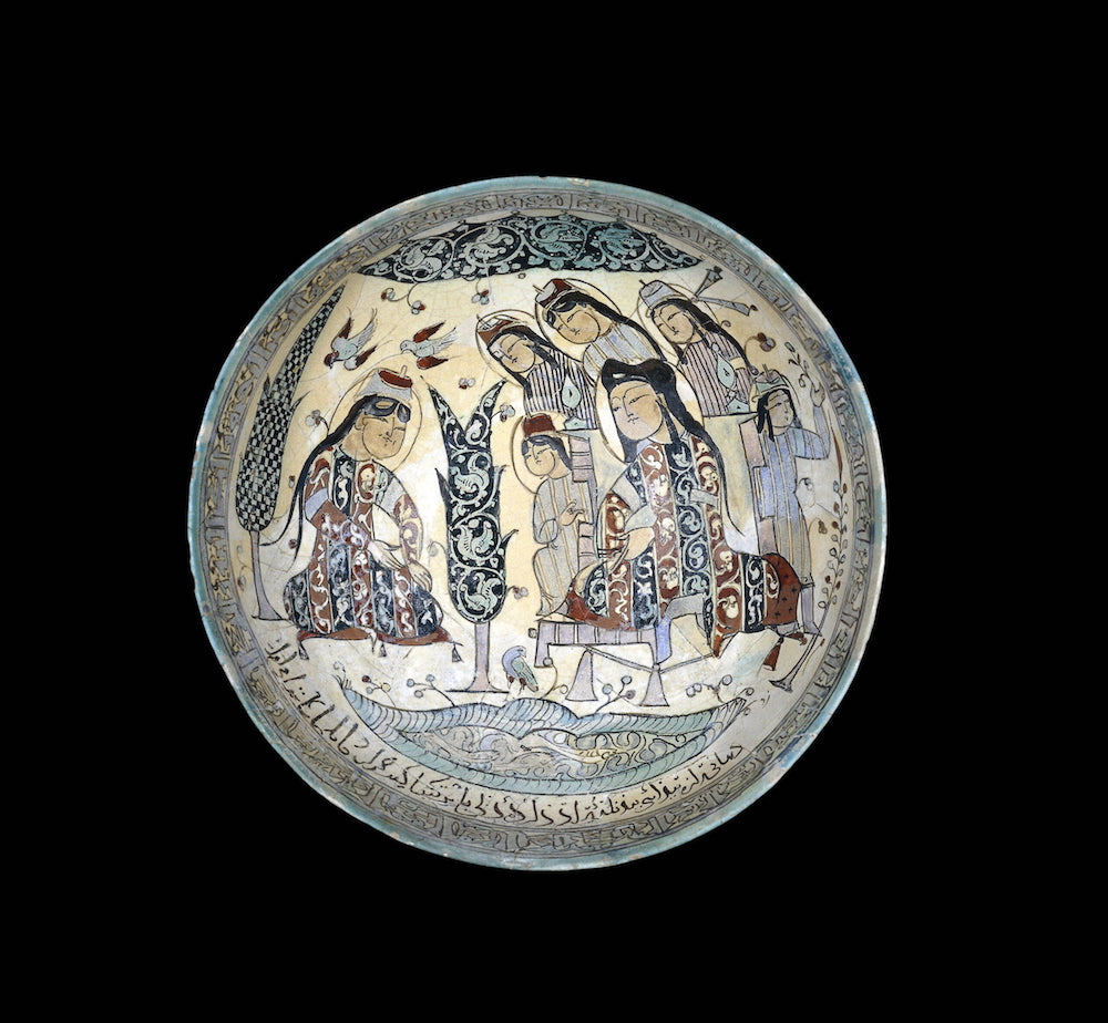 陶工阿布·扎伊德所做陶碗,伊朗,1186-1187年 © The Trustees of the British Museum