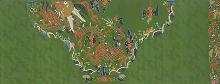 绿地妆花蟒缎（局部）