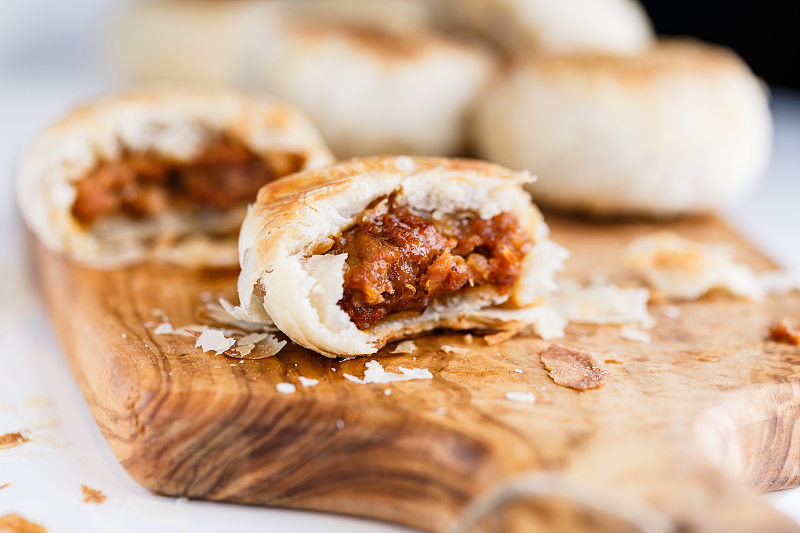 江浙常见的鲜肉月饼