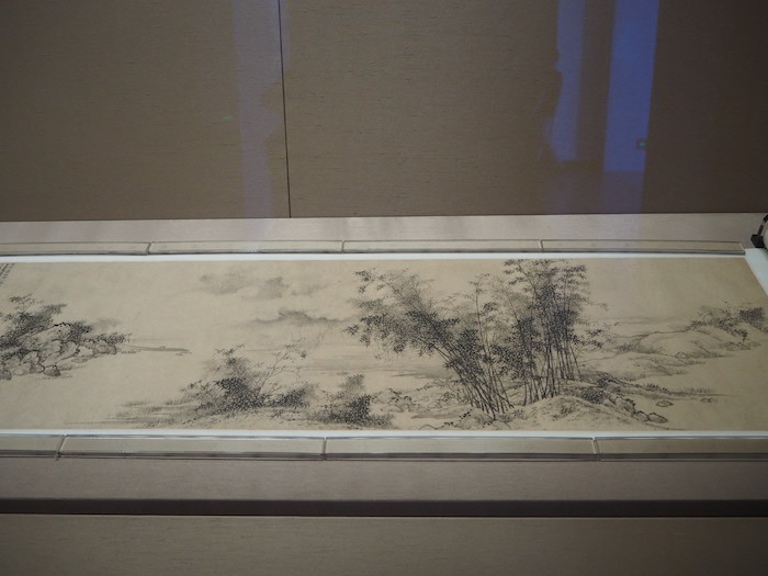 展览现场 元 七君子图 卷(局部)