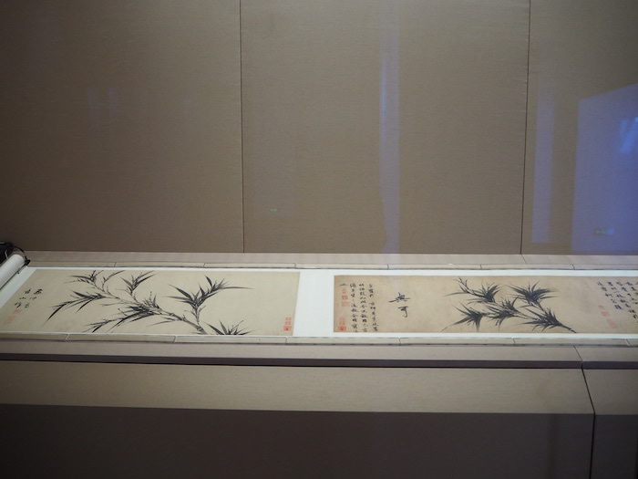 展览现场 元 七君子图 卷(局部)