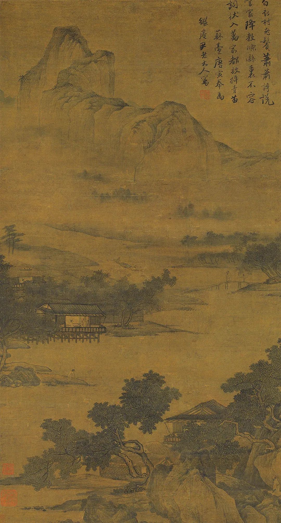 明 唐寅《农训图》 轴