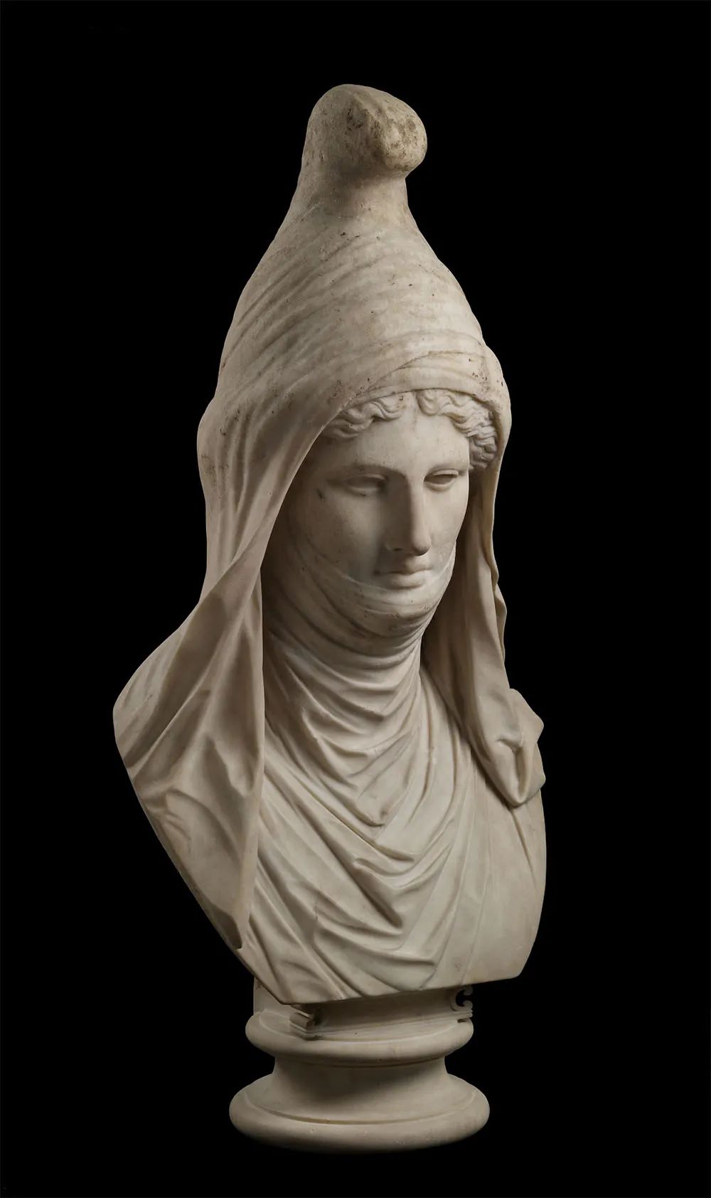 戴波斯头饰的女子胸像，公元2世纪 拷贝