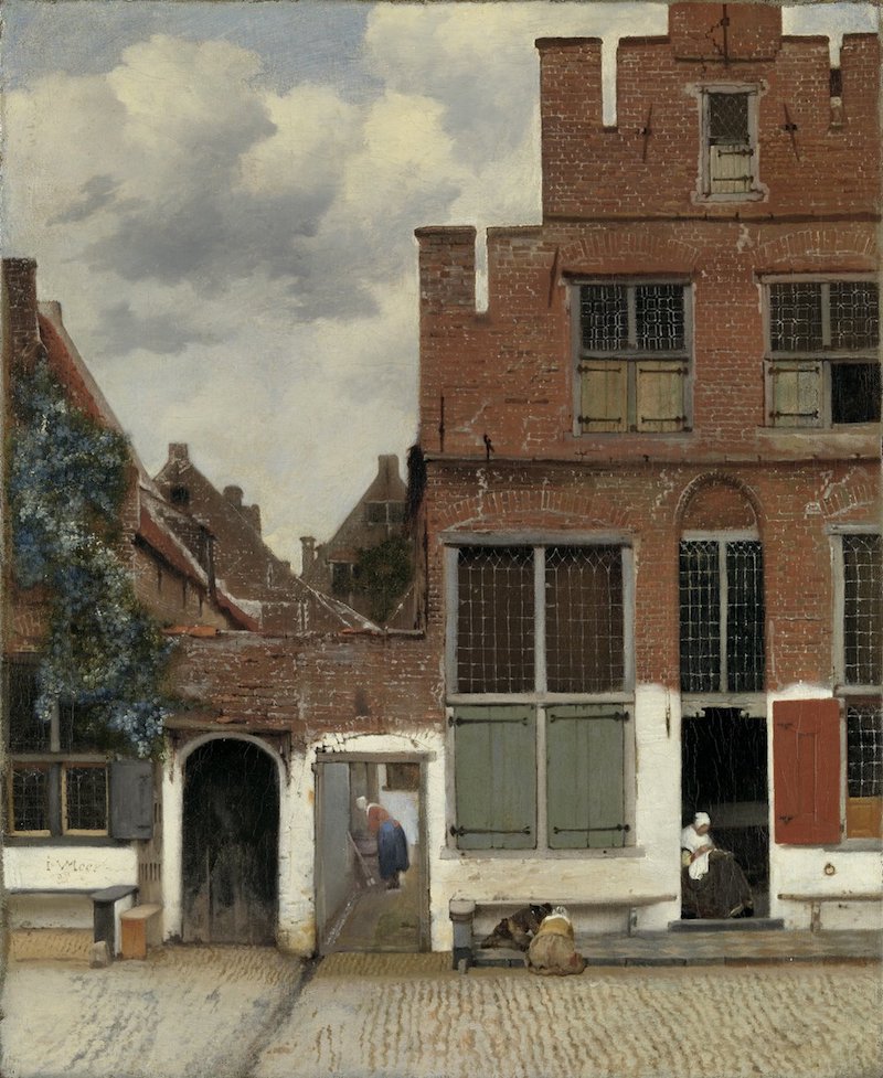 维米尔，《小街》（代尔夫特的房屋），约1658年
