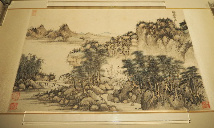 《杜琼、沈周、刘钰山水合卷》（局部）