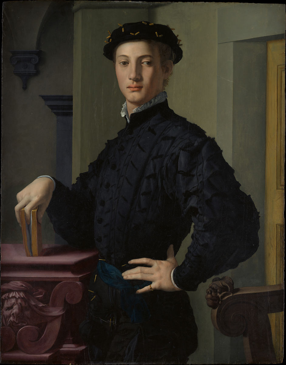 布龙齐诺，《年轻男子肖像》，1530年代