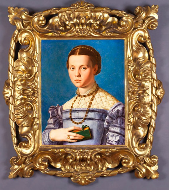 布龙齐诺,《女孩肖像》,1540-1541
