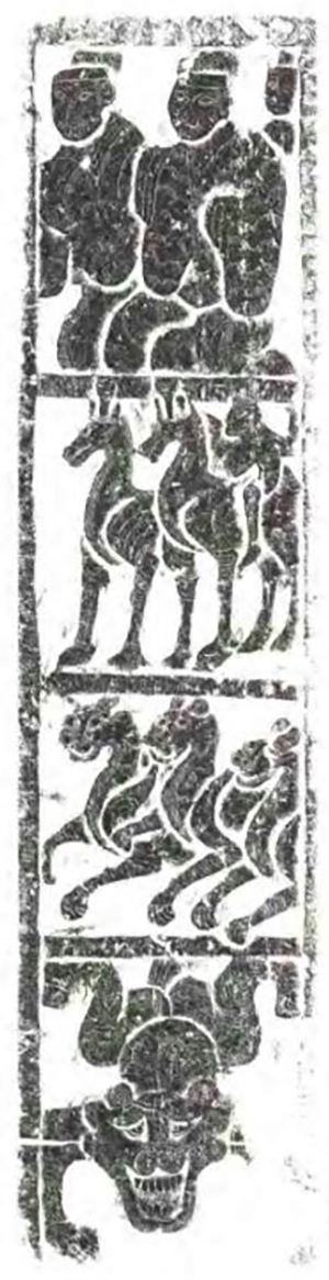 图一三 山东临沂白庄出土画像石拓片