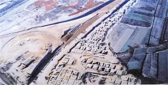庙底沟遗址第二次发掘现场鸟瞰