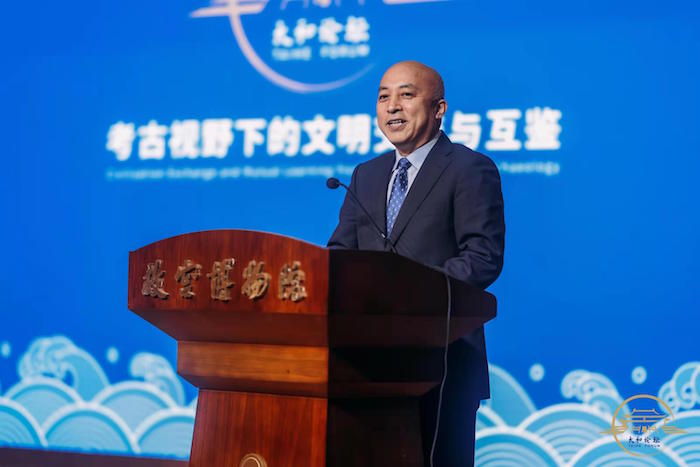 文化和旅游部党组成员、故宫博物院院长王旭东在开幕式上致辞
