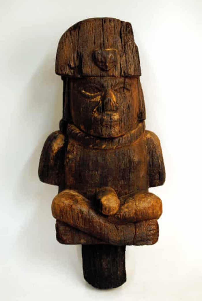 木制的莫切雕像，公元100-800年
