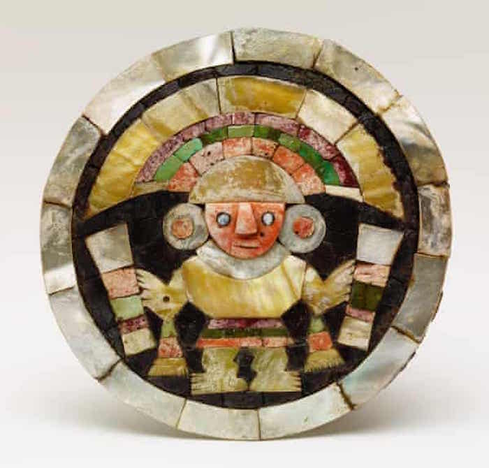 描绘神话人物兰巴耶克的耳塞，公元900–1300年