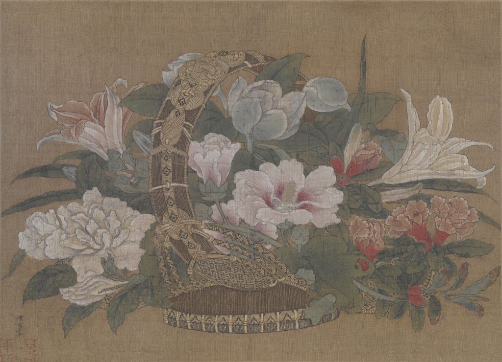 (宋)李嵩 《花篮图》(夏花册) 故宫博物院藏