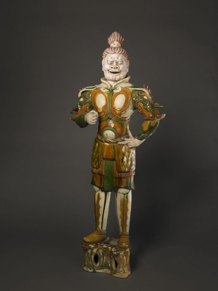 三彩武士俑 唐 故宫博物院藏