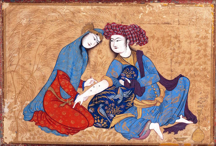 恋人 （阿夫扎尔·侯赛尼作，1501-1735）