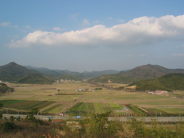 田螺山遗址景观（2004年冬天）