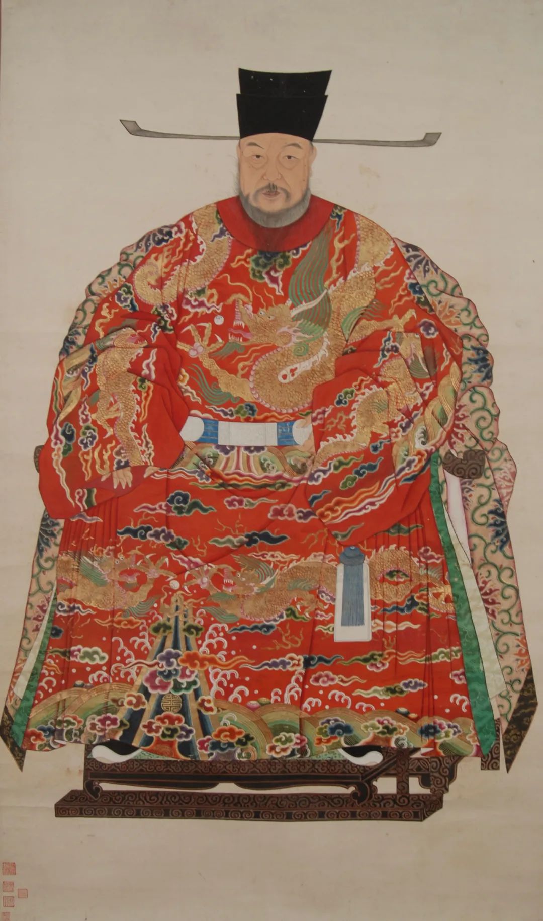 王鏊像 佚名 纸本设色 161.6 cm×96.1cm 清 南京博物院藏