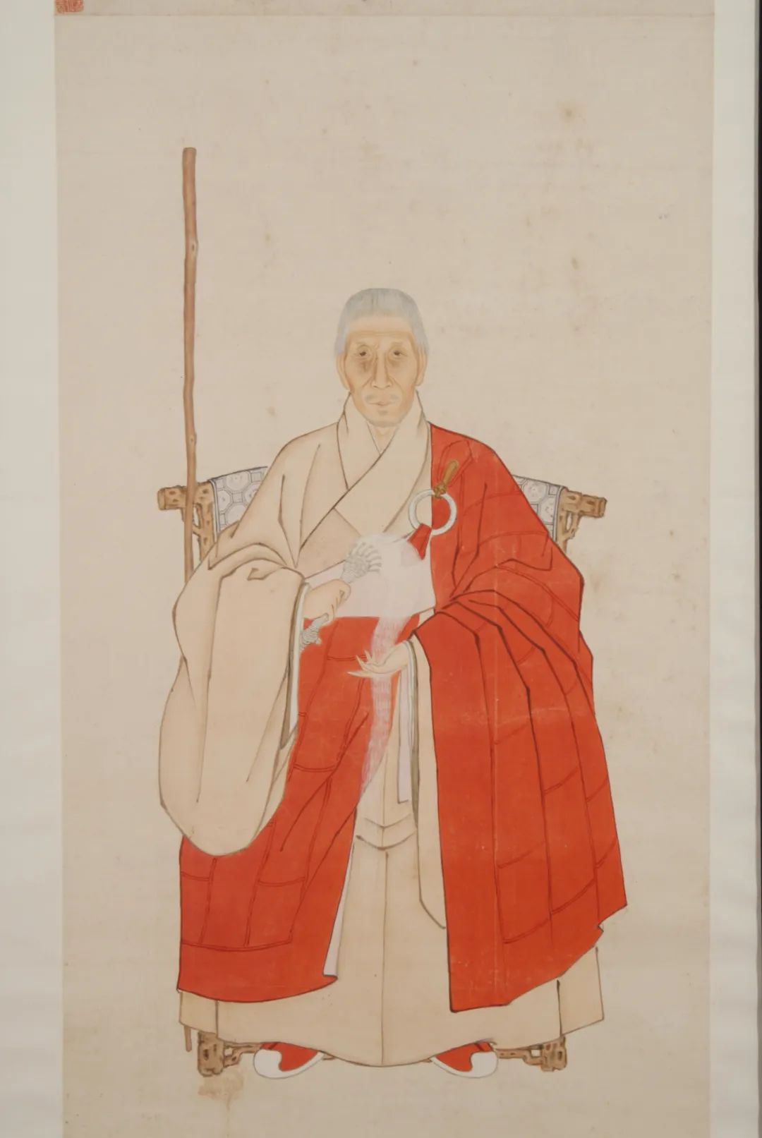 法喜僧画像 佚名 纸本设色 112.4cm×57.7cm 清 南京博物院藏