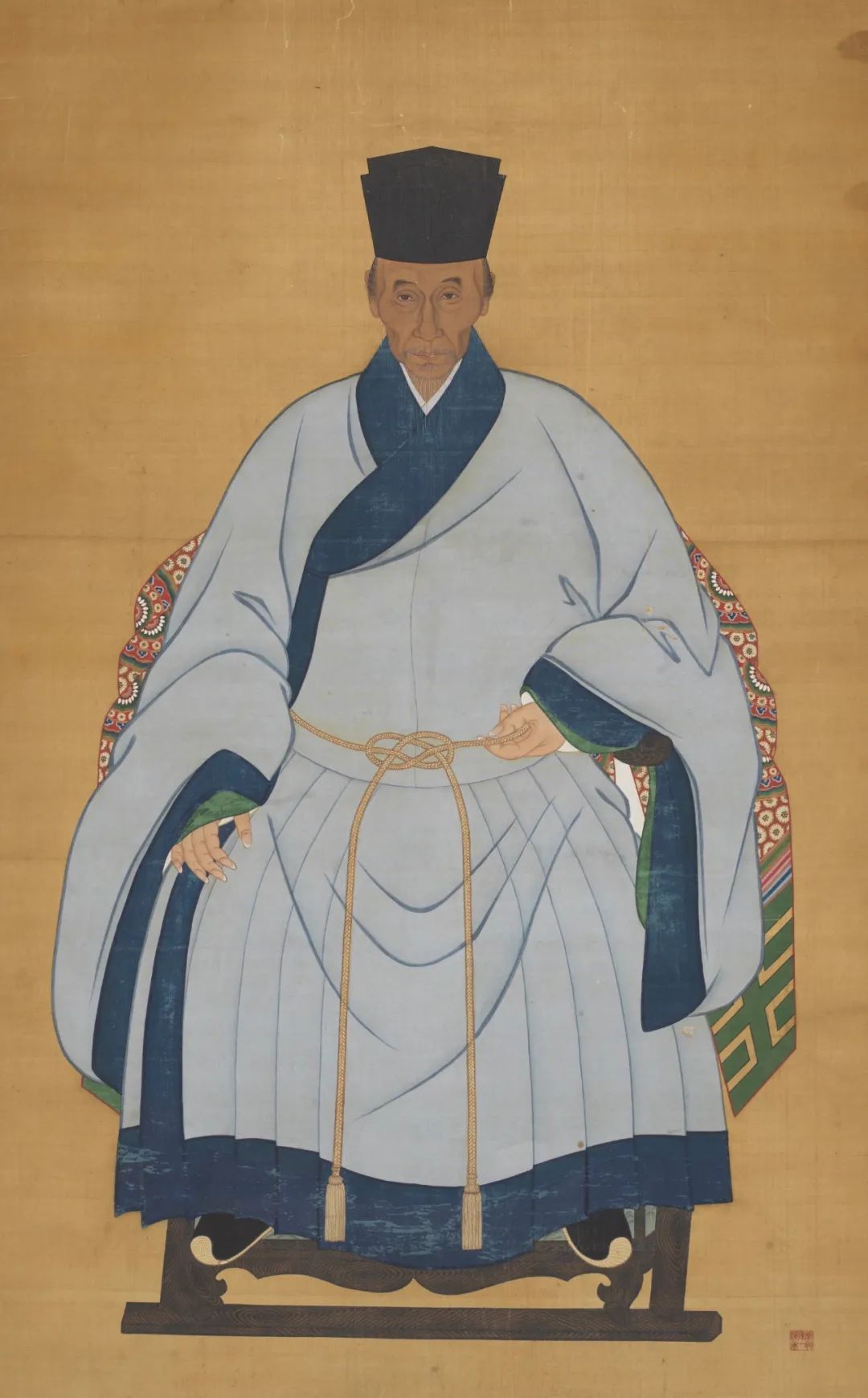 男影像 陈一潢 纸本设色 142.8cm×89.7cm 明 中国美术馆藏