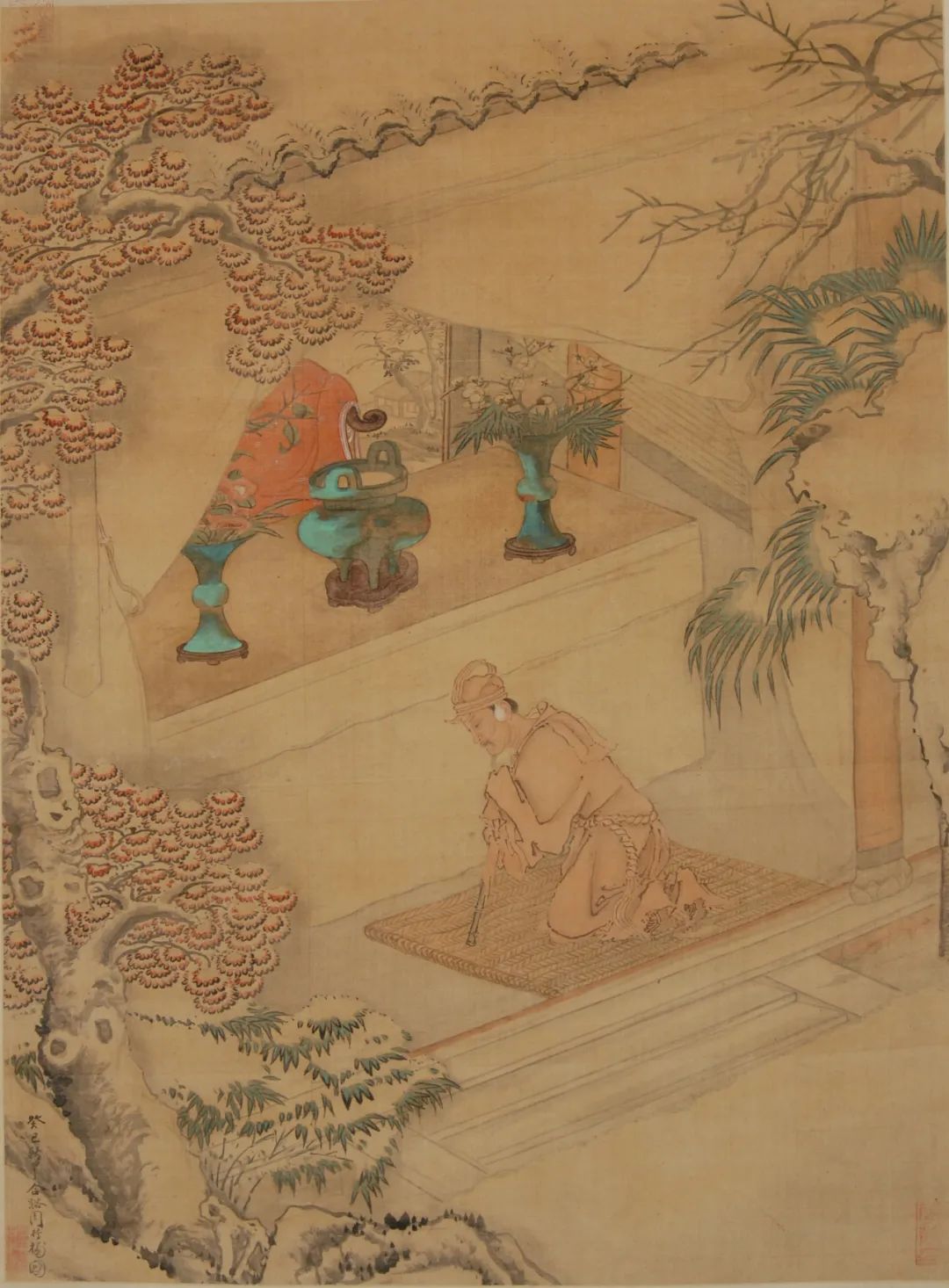 肖像图 谢彬 绢本设色 65cm×48.5cm 明 南京博物院藏