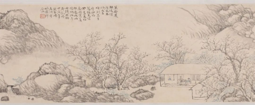 清 黄易绘《扪碑读画图》卷 辽宁省博物馆藏