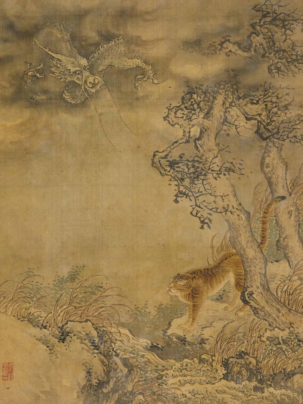 沈铨《花鸟走兽册》（线上展品） 清（1644—1911年） 绢本设色 上海博物馆藏