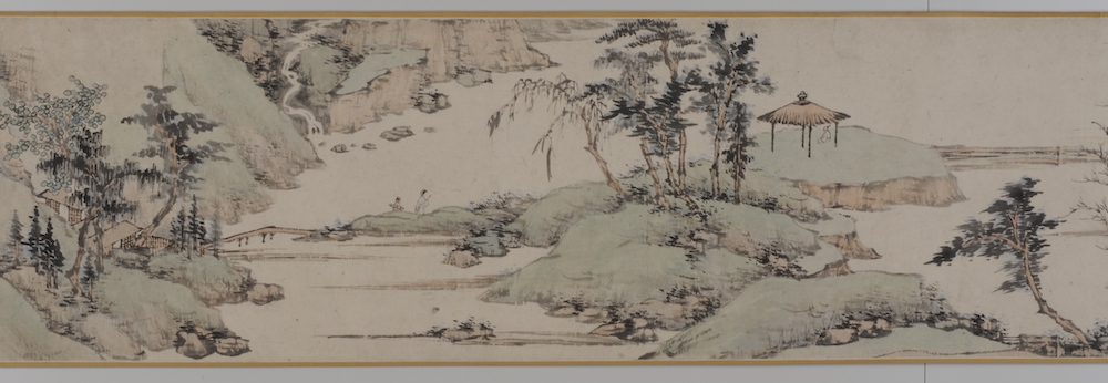 査士标 《携琴访友图卷》   清（1644—1911）安徽博物院 藏   