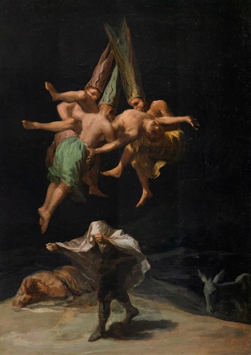戈雅，《女巫的飞行》，1798年，普拉多博物馆藏
