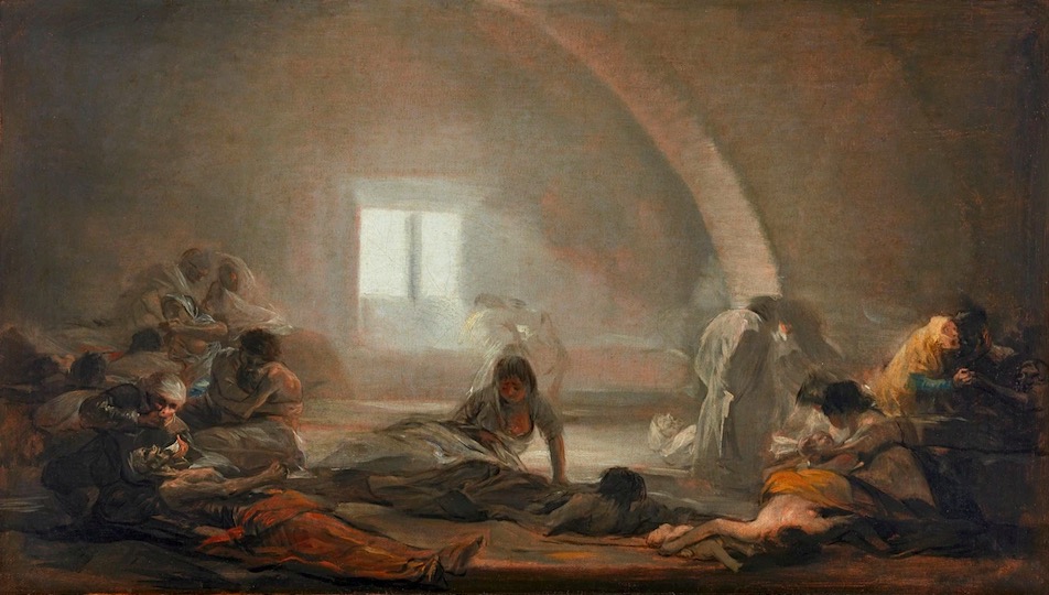 戈雅，《瘟疫医院》，1808-1810年