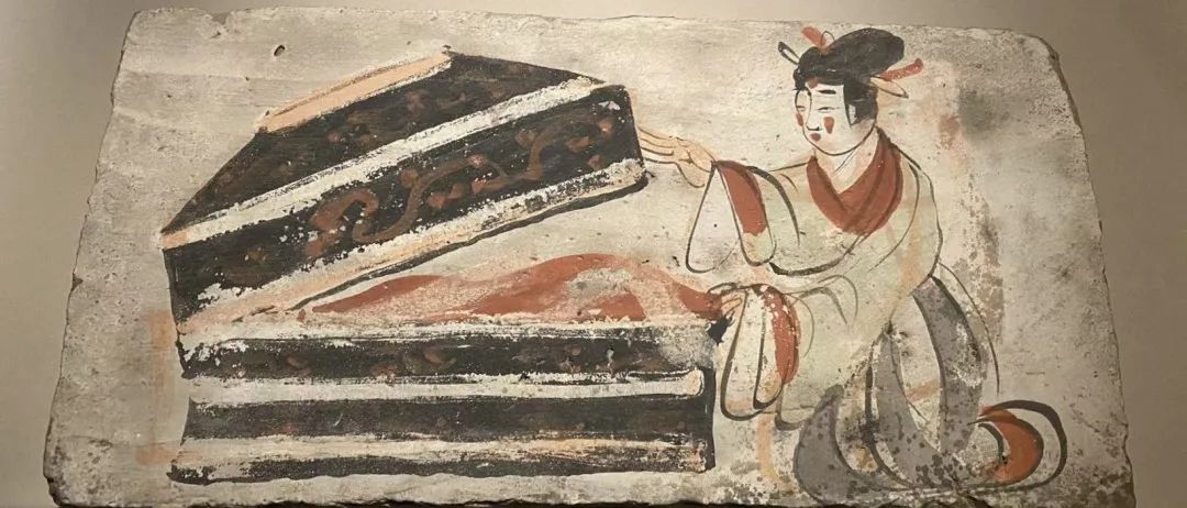 开箱图画像砖 魏晋 高台县博物馆