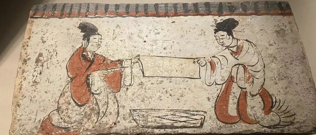 剪布图画像砖 魏晋 高台县博物馆