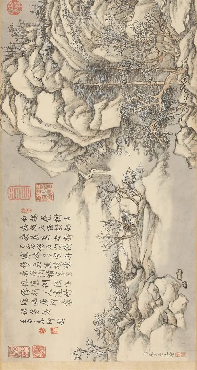 清 张宗苍 《雪溪帆影图卷》 辽宁省博物馆藏
